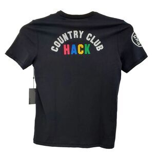 G/Fore Black Tee T-Shirt Country Club Hack Men's Size Small New Retail $60